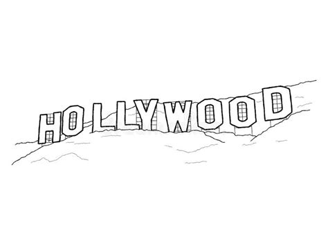 Hollywood Sign Editorial Image Illustration Of Design 98926075
