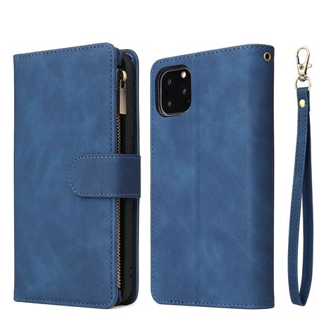 Iphone 11 Pro Max Wallet Case Dteck Soft Leather Zipper Wallet Case