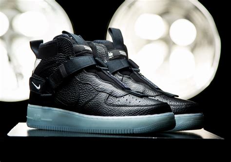 Nike Air Force 1 Mid Utility Black Blue Aq9758 001