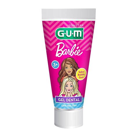 Gel Dental Gum Sunstar Barbie Sabor Bubble Gum 75 Ml Walmart