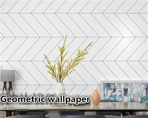 Beibehang Nordic Style Modern Minimalistic Geometric Wallpaper Pattern