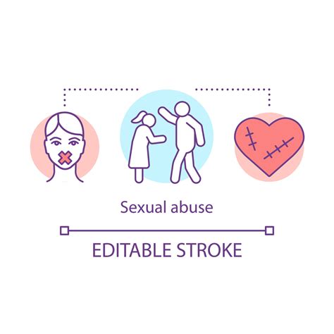Sexual Abuse Concept Icon Sex Crimes Domestic Violence And Harassment Against Women Sexual