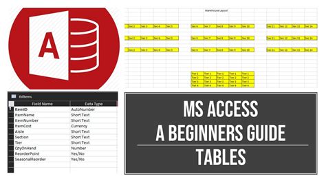 Ms Access Tables A Beginners Guide Youtube