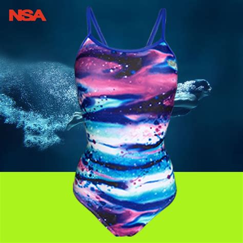 Nsa 2019 One Piece Competitive Swimming Girls Swimwear Competition
