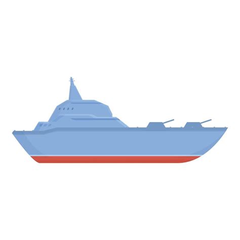 Military Vessel Icon Cartoon Vector Navy Ship 16227478 Vector Art At