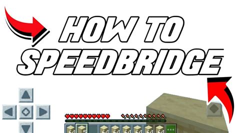 How To Speedbridge On Mcpe Minecraft Speedbridging Tutorial Youtube