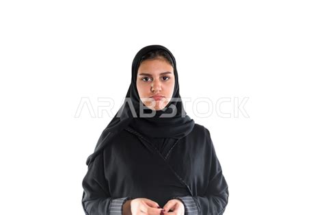 portrait of a saudi arabian gulf girl a veiled saudi gulf woman wearing an abaya an arab girl