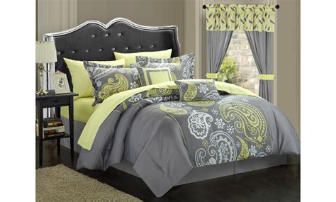 Bolivia 20 Piece Paisley Print Reversible Complete Bed In A Bag Comforter Set Groupon