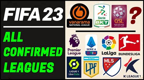 New Fifa 23 News 35 Confirmed Licensed Leagues Youtube
