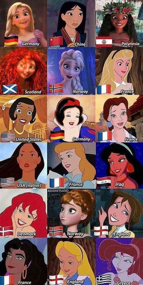 Disney Princesses In There Countries By Aliciamartin851 On Deviantart