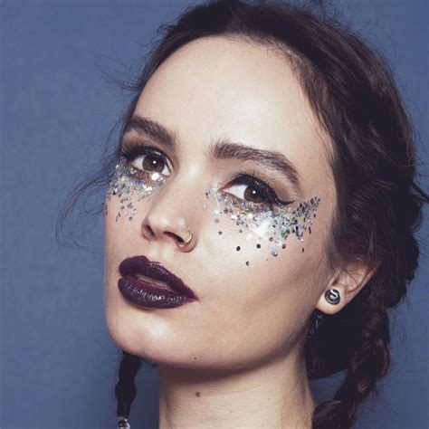 Silver Selene Chunky Glitter Glitter Makeup Looks Rave Makeup Disco Makeup