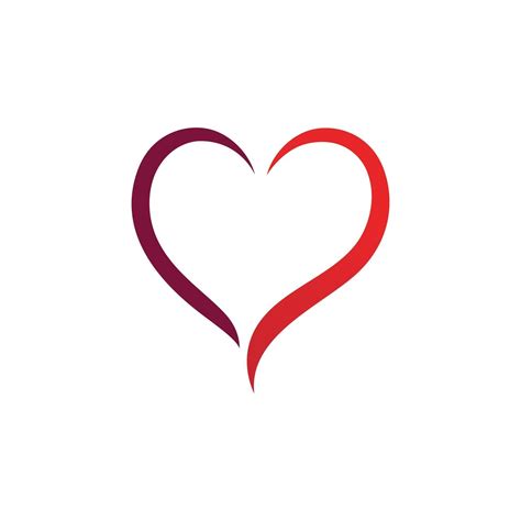 Love Heart Logo And Symbol Vector Vector Art At Vecteezy
