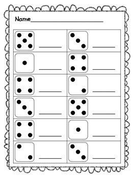 My kids love dice games. Kindergarten Math Sprints for Numbers 1-5 by Jamie Neely | TpT