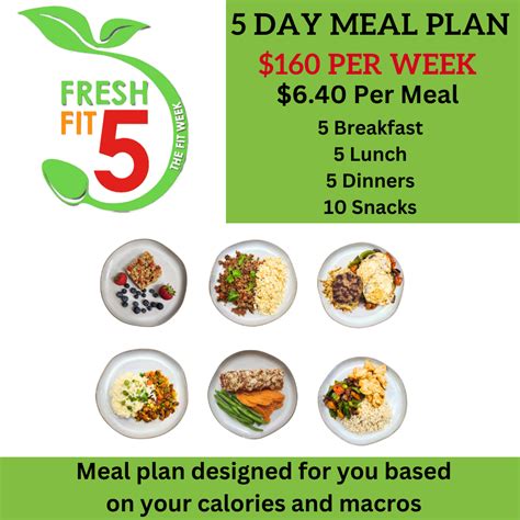 Fresh Fit 5 Meal Plan Fresh Fit Meals