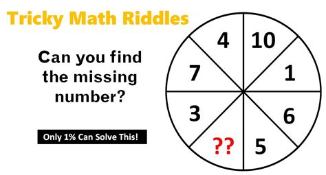 Math Riddles With Answers Can We Find The Missing Numbers Naziy