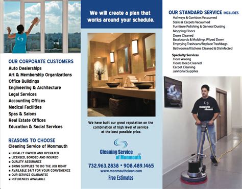 You need a cleaning service that makes your home scours with every visit! Cleaning Services Brochure - Graphic and Web Design