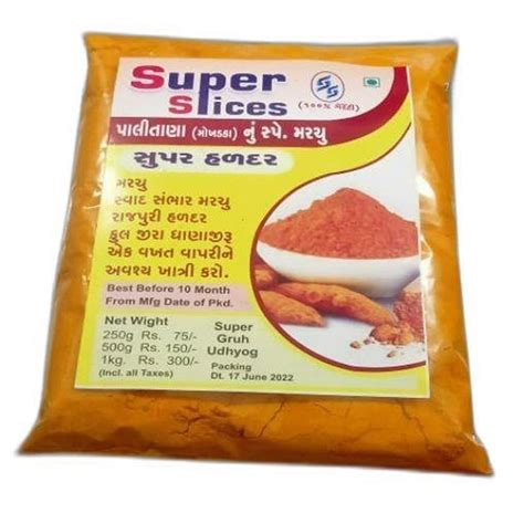 Super Spices Organic Turmeric Powder Kg G G Packing At Rs