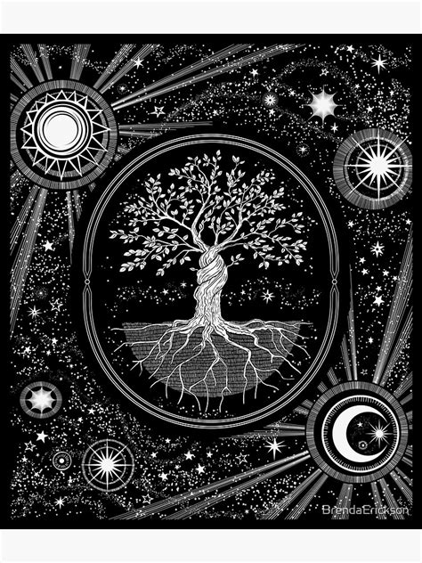 Celestial Tree Of Life Sticker For Sale By Brendaerickson Redbubble