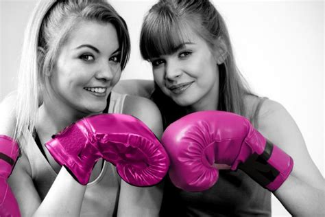 Woman In Boxing Gloves Photo Stock Studionow