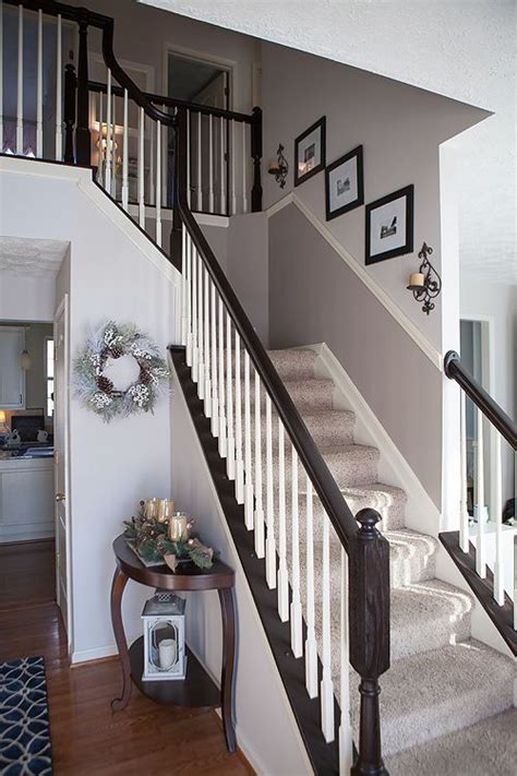 Take a look at these 3 easy ways to decorate those rails and try them out today! DIY - How To Stain and Paint Oak Stair Banisters | Oak ...