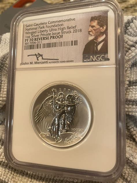 2018 Saint Gaudens Winged Liberty Ultra High Relief Reverse Proof Ngc