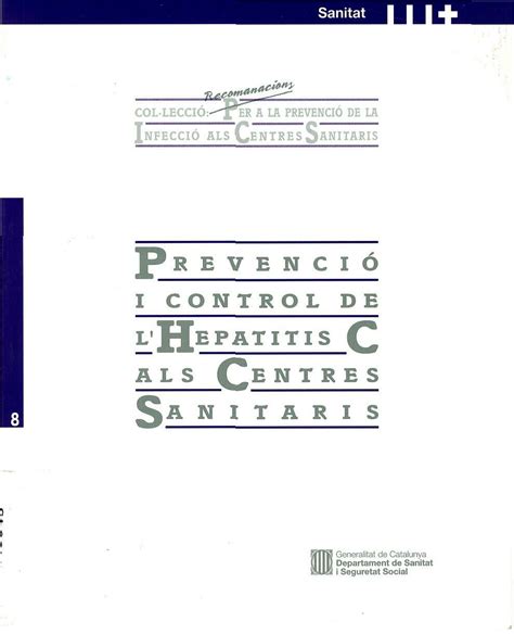 Prevenció i control de l hepatitis C als centres sanitaris Educación sexual SIDA STUDI