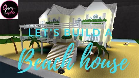 How To Build A Bloxburg Beach House Today I Made A Tropical Beach