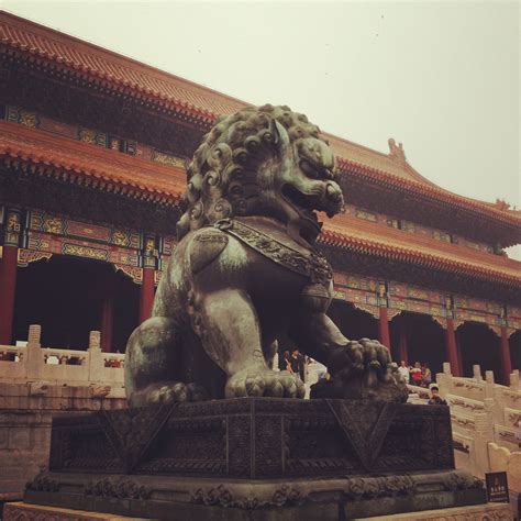 Forbidden City China Forbidden City Lion Sculpture China