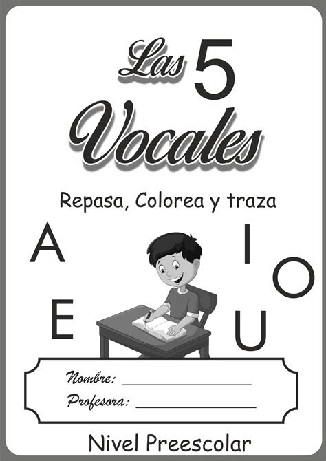 Cuadernillo De Las Vocales Para Realizar Trazos Etiquetas