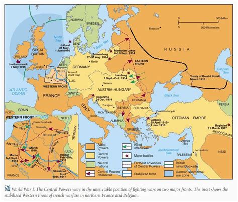 Europe During Ww1 Map Secretmuseum