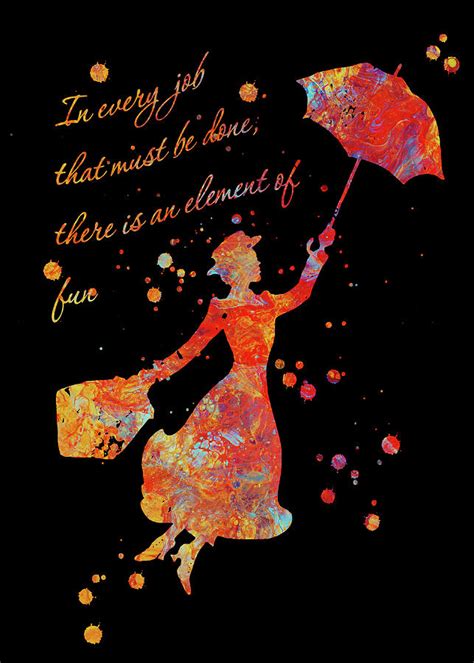 Watercolors Mary Poppins Watercolor Print In Every Job That Must Be