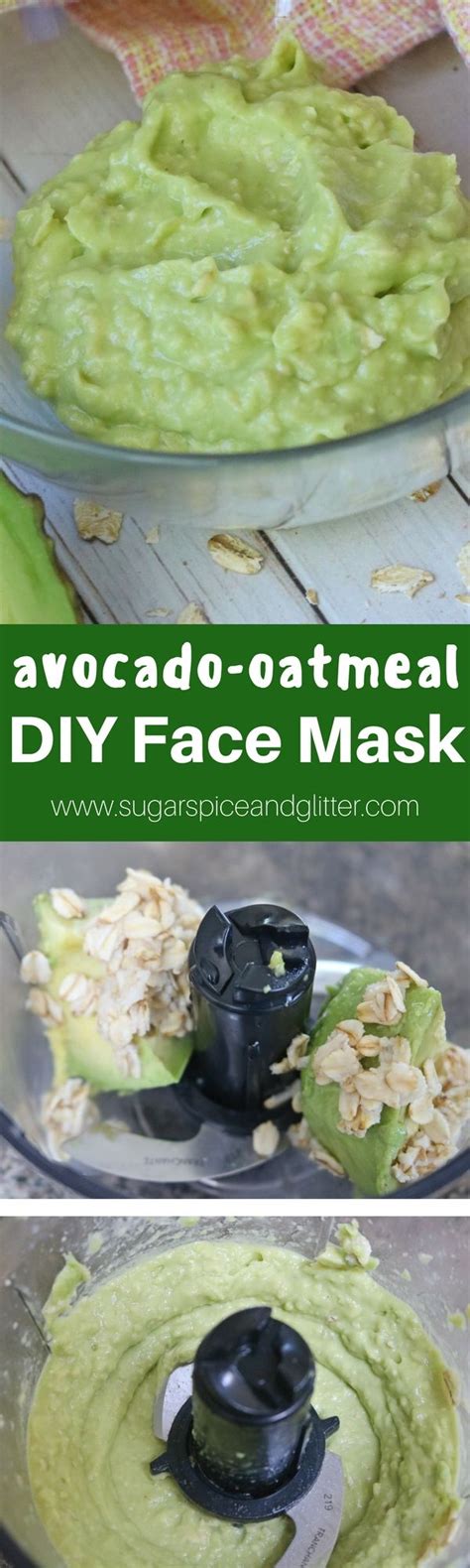 Diy Calming Face Mask Recipe With Avocado Honey And Oatmeal A Homemade Beauty Recipe So Safe