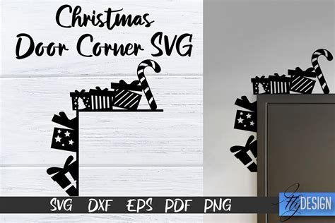 Christmas Door Corners Svg Christmas Design Svg Xmas By Fly Design
