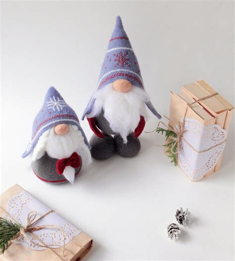 Norwegian Gnomes Needle Felted Tomte Nisse Christmas