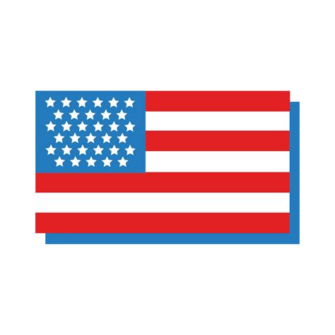 Usa Flag Flat Style Icon 2585724 Vector Art At Vecteezy