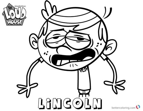 Loud House Coloring Pages Lincoln Loud By Brandan Free Printable Hot Porn Sex Picture