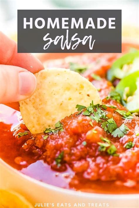 Large, globe tomatoes (aka slicing tomatoes), tend to have a lot more seeds and juice than paste tomatoes, but that's easy enough to remedy. Restaurant style salsa at home! Used canned tomatoes and a blender to make this homemade ...