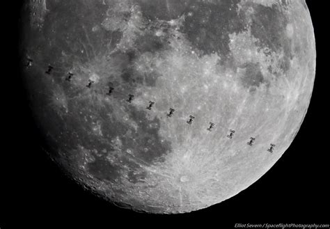 Iss Lunar Transit 12116 Sky And Telescope