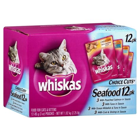 Buy cat wet food and get the best deals at the lowest prices on ebay! Whiskas Choice Cuts Wet Cat Food Seafood - 12 pk