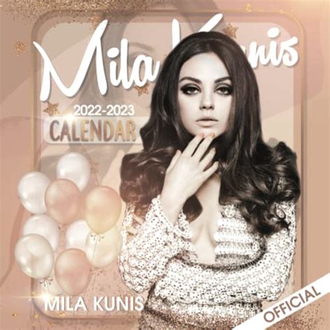 Mila Kunis 2022 Calendar Official Mila Kunis Calendar 2022 Weekly