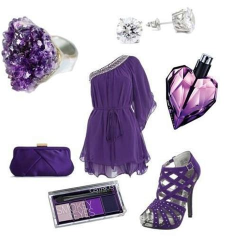 Pin By Vicki Woodward On Party Time Purple Outfits Purple Fashion