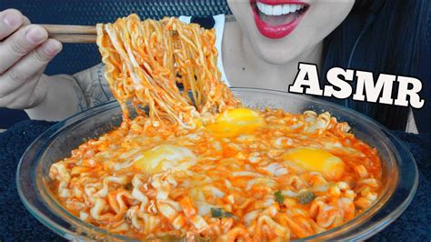 ASMR SPICY CHEESY NOODLES SOFT CHEWY SOUNDS NO CRUNCH NO TALKING SAS ASMR YouTube