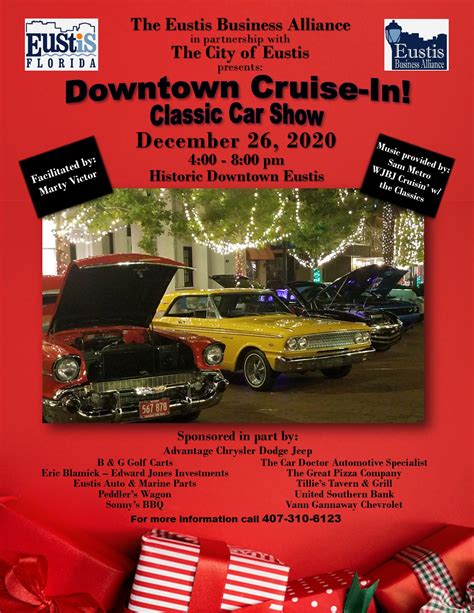 City Of Eustis Downtown Cruise In And Classic Car Show Fl