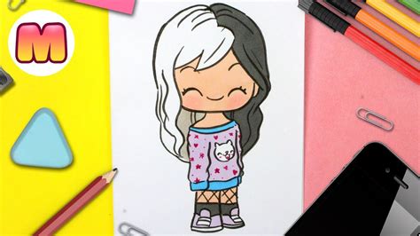 Como Dibujar Una Chica Kawaii Dibujos Kawaii Faciles Como Dibujar