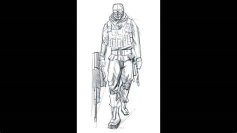 Easy Call Of Duty Drawings Ghost Ghost Modern Warfare 2 By