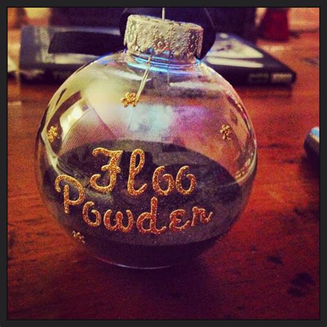 Homemade Harry Potter Floo Powder Ornament Holiday