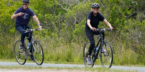 Bidens Mark First Ladys Birthday With Leisurely Bike Ride