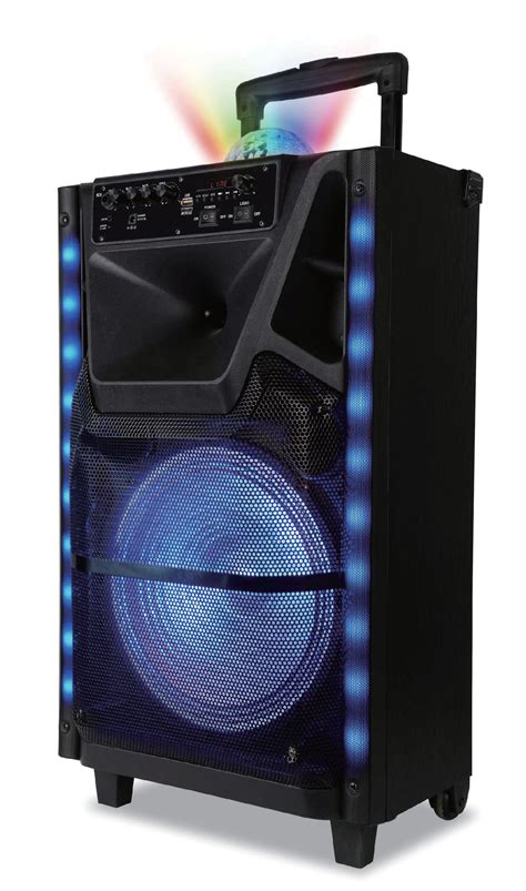 Wireless Portable Karaoke Speaker with Disco Dome Light - Naxa Electronics