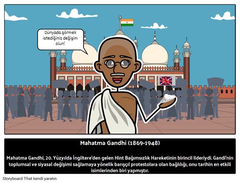 Mahatma Gandhi Kimdi Storyboard Por Tr Examples