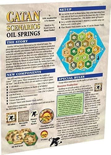 Amazonsmile Catan Scenario Oil Springs Toys And Games Settlers Of